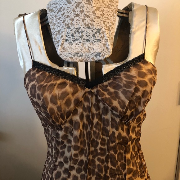 Lemon sz 10 leopard slip dress - Picture 3 of 8